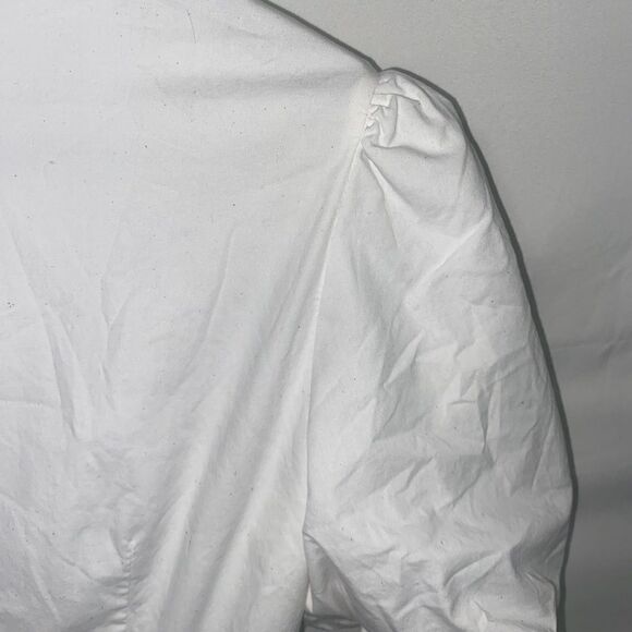 Women's Wayf White Puff Sleeve Cutout Dress - Picture 11 of 15